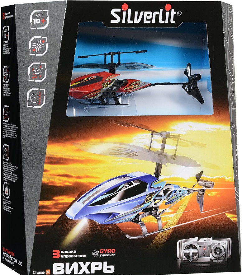Трёхканальный игрушечный вертолёт Silverlit Вихрь  