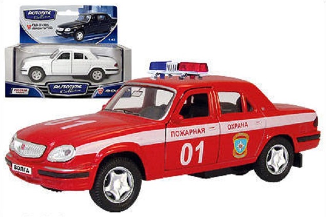 Машинка металлическая Газ-31105 Волга Пожарная охрана, 1:43 Машинка металлическая Газ-31105 Волга Пожарная охрана, 1:43Пожарная техника, машины<br>Машинка металлическая Газ-31105 Волга Пожарная охрана, 1:43<br>
