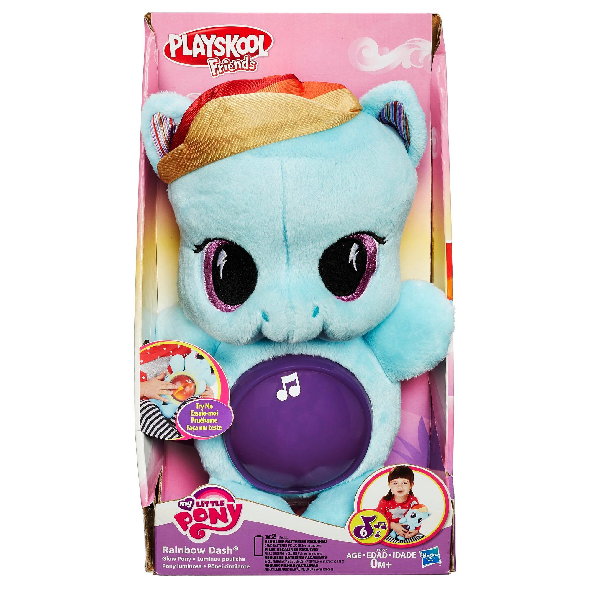Мягкая игрушка Рейнбоу Дэш, светится, серия Playskool friends, My Little Pony  