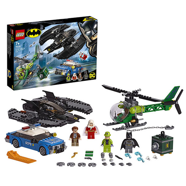 Конструктор Lego Супер Герои - Бэткрыло Бэтмена и ограбление Загадочника  
