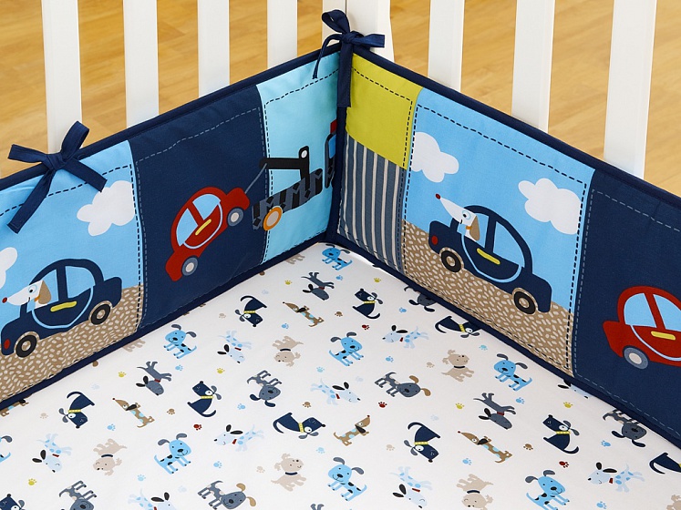 Набор постельного белья для новорожденных Transportation, 7 предметов  