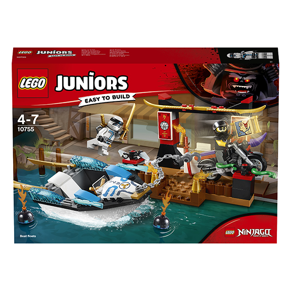 Конструктор Lego Juniors - Погоня на моторной лодке Зейна  