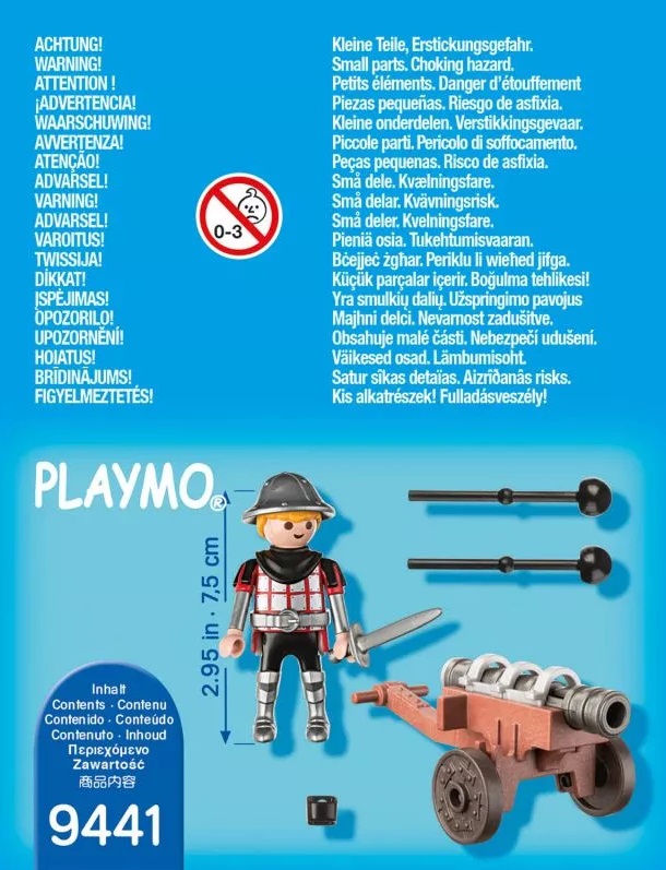 Конструктор Playmobil. Экстра-набор: Рыцарь с Пушкой  