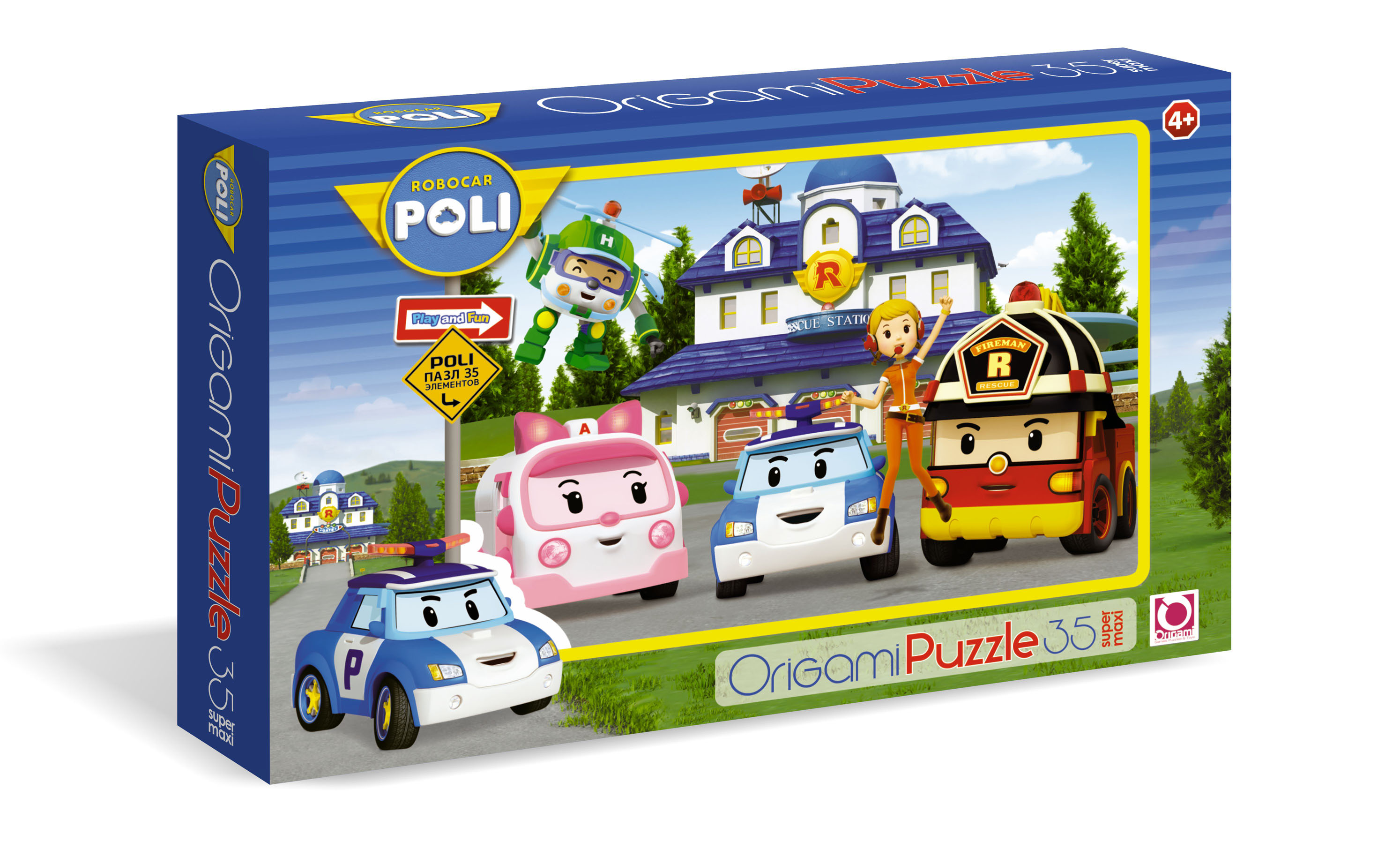 Макси Паззл Robocar Poli 35 элементов Макси Паззл Robocar Poli 35 элементовRobocar Poli. Робокар Поли и его друзья<br>Макси Паззл Robocar Poli 35 элементов<br>
