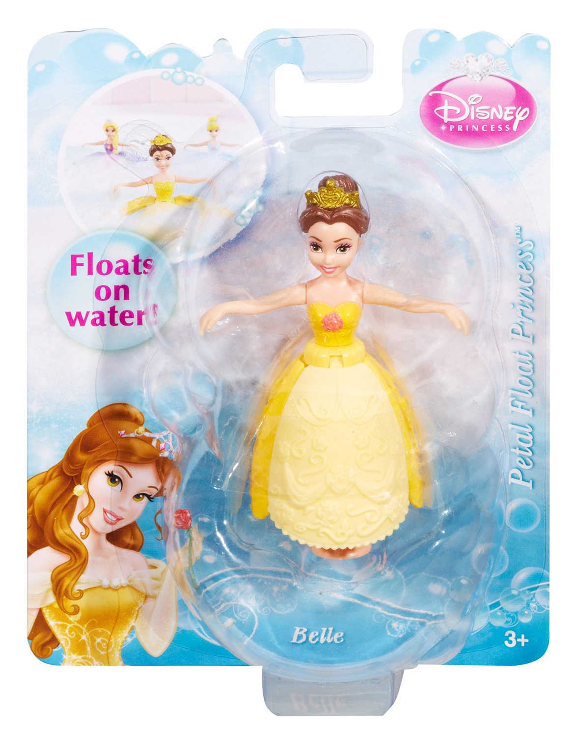 Плавающая мини-кукла - Принцесса Белль, 10 см  