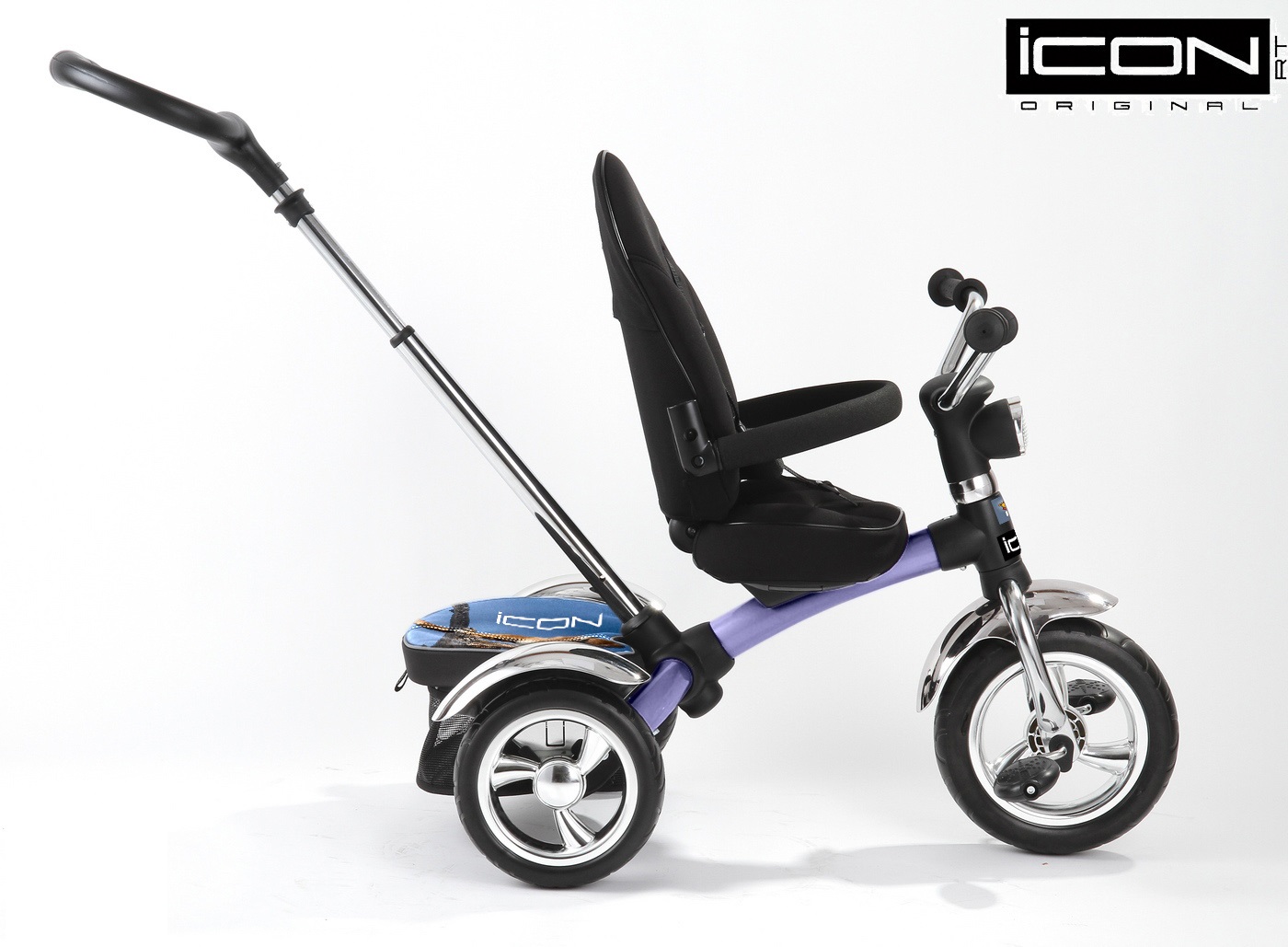 Детский трехколесный велосипед ICON 3 RT original silver blue puma