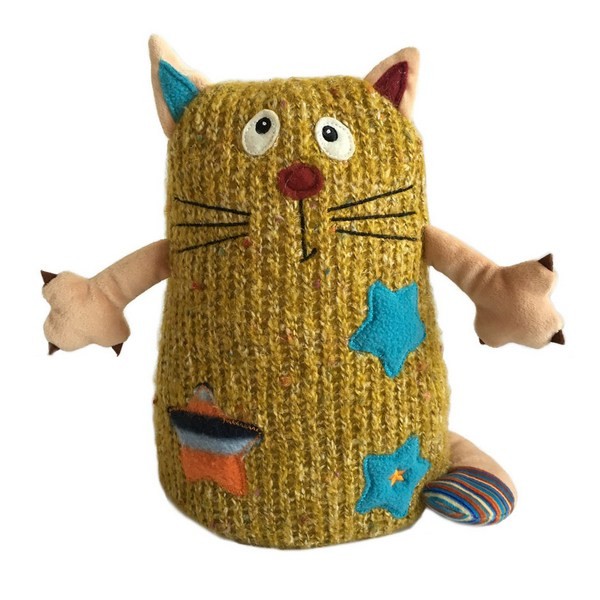 Мягкая игрушка Кот Котейка желтый, 15 см. Мягкая игрушка Кот Котейка желтый, 15 см.Коты<br>Мягкая игрушка Кот Котейка желтый, 15 см.<br>
