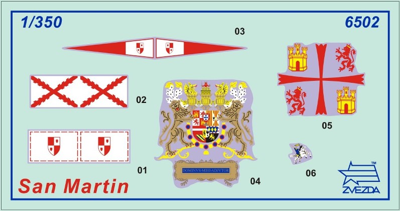 Подарочный набор для сборки - Испанский корабль "Сан-Мартин"  