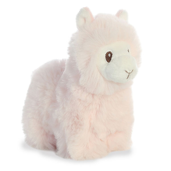 Мягкая игрушка – Лама, розовая, 15 см  