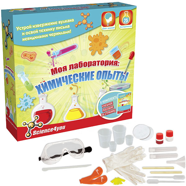 Science4you Набор опытов - Моя лаборатория: химические опыты
Science4you Набор опытов - Моя лаборатория: химические опыты
