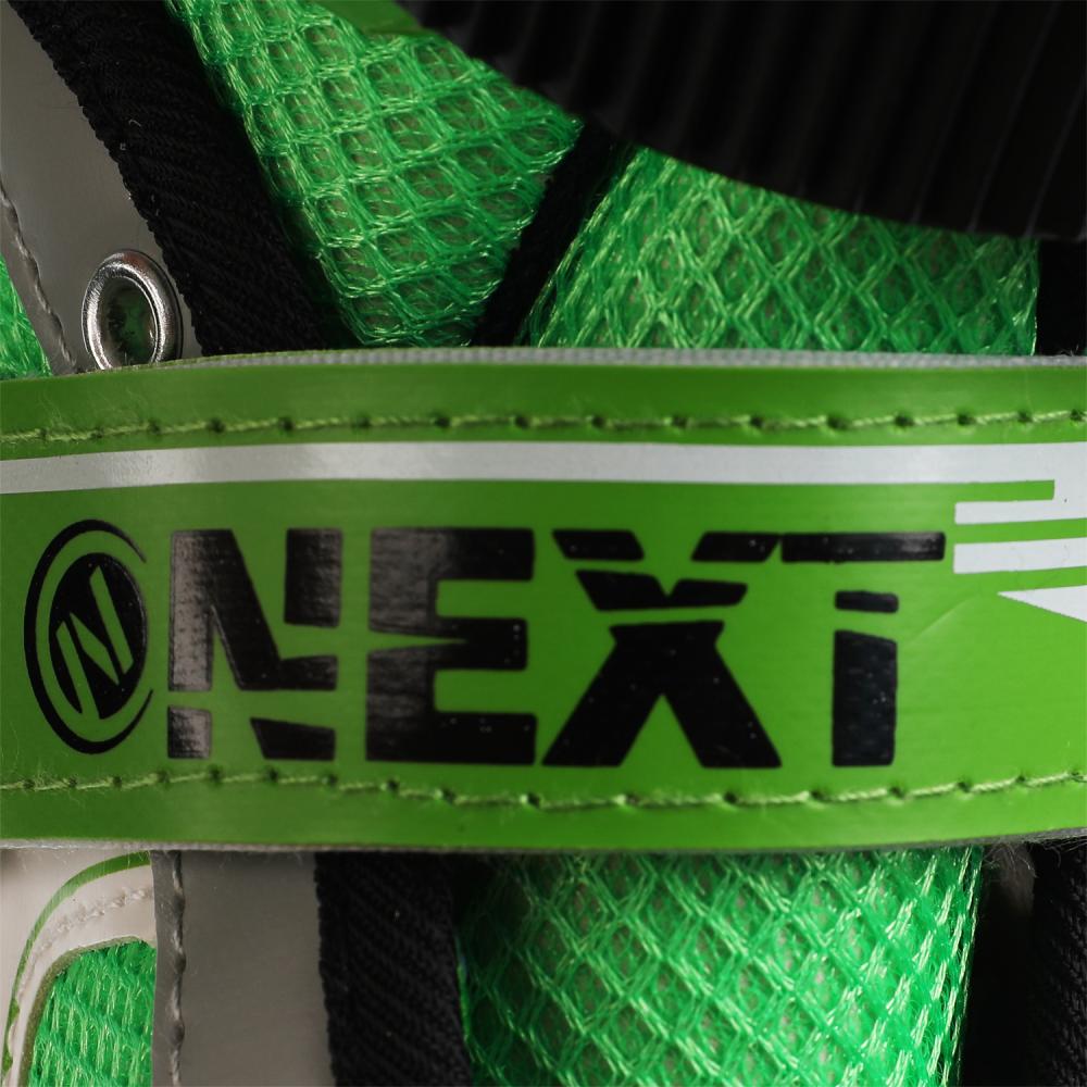 Раздвижные ролики Next со светом размер 29-32 в сумке зеленые  