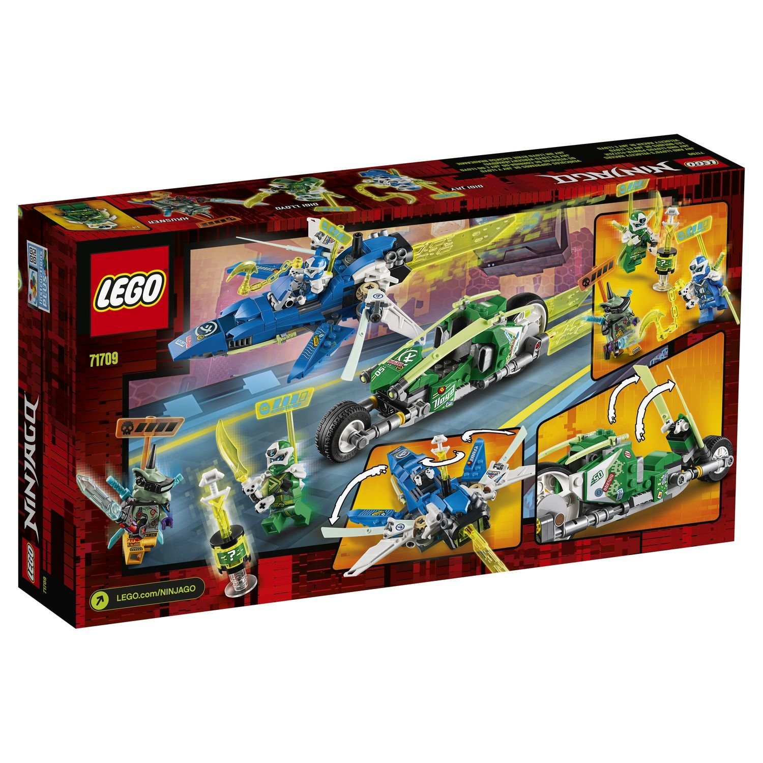 Конструктор Lego® Ninjago - Скоростные машины Джея и Ллойда  