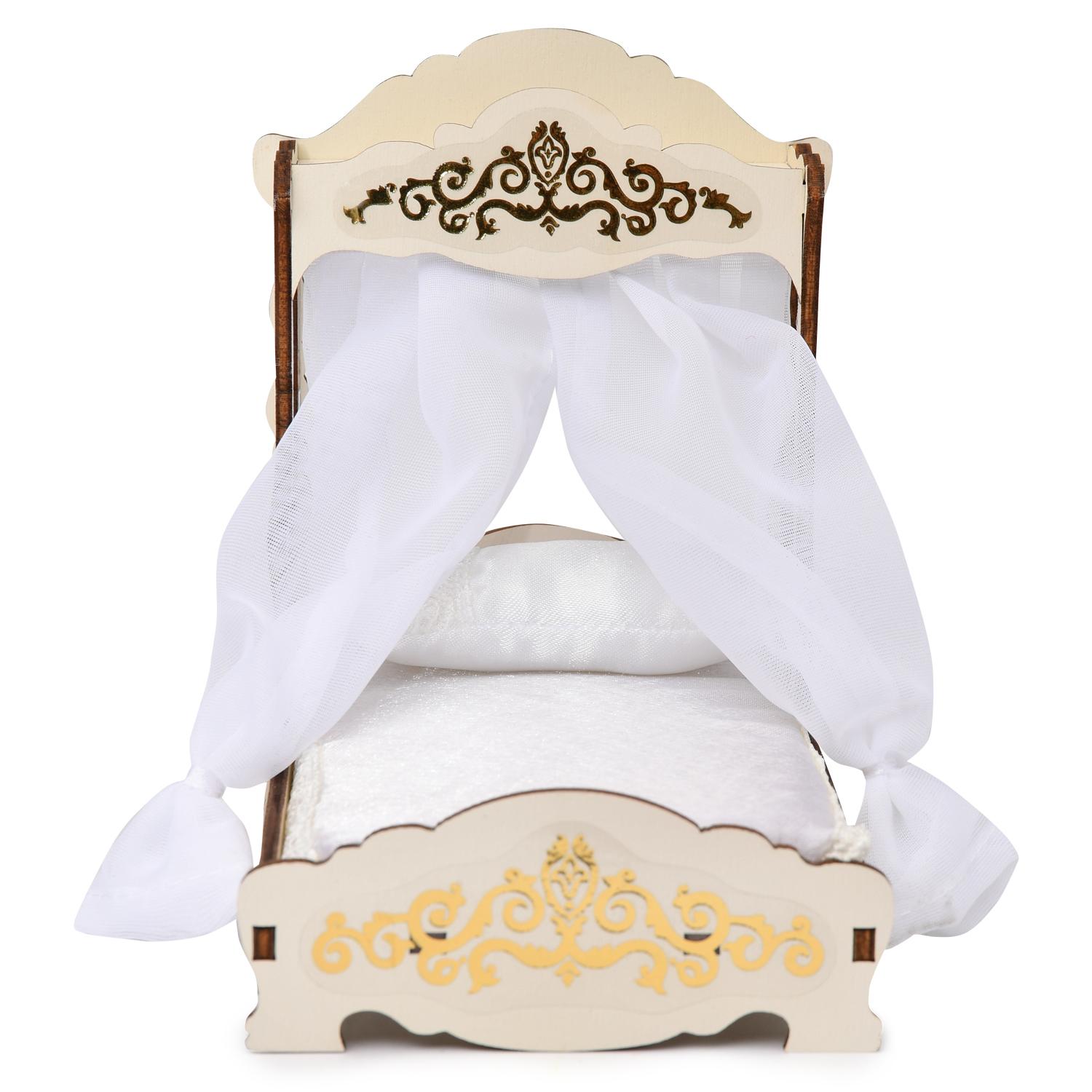 Набор Одним прекрасным утром – Большая кровать с балдахином, матрасом и подушкой, коллекция Барокко  