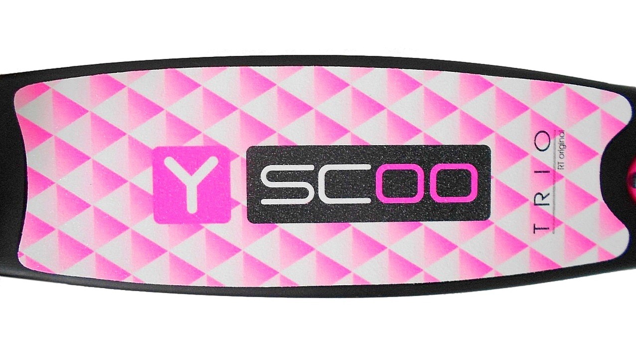Трехколесный самокат Trio pink Y-Scoo, 4411RT 