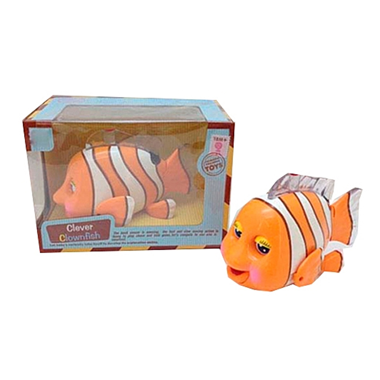 Игрушка детская - Рыбка со звуковыми и световыми эффектами  