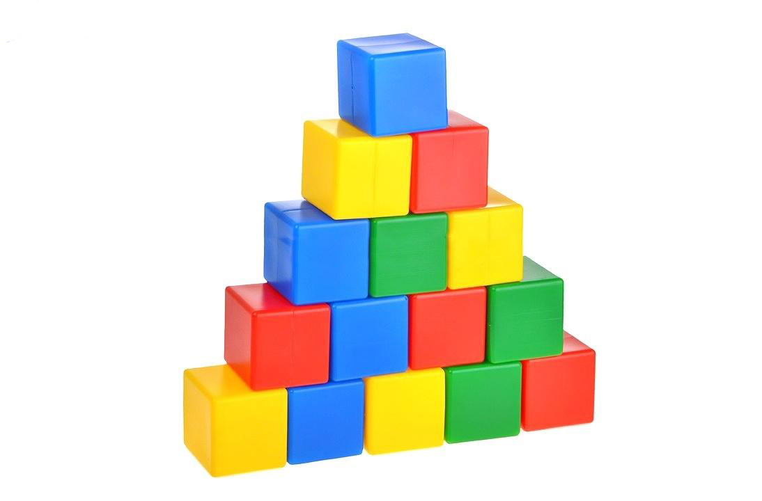 Набор из 15 кубиков, 8 см  