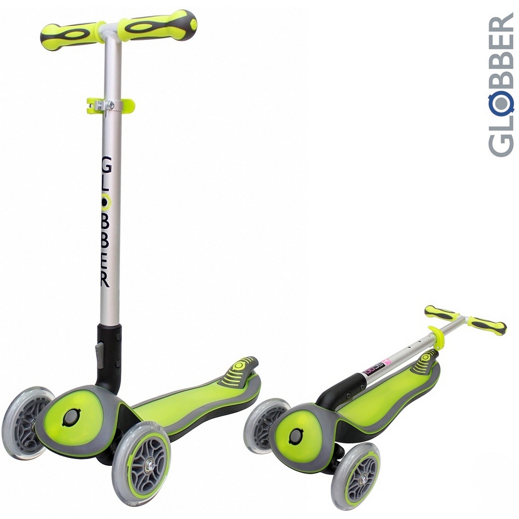 Самокат Globber Elite S My Free Fold up 446-106, зеленый Самокат Globber Elite S My Free Fold up 446-106, зеленыйТрехколесные самокаты<br>Самокат Globber Elite S My Free Fold up 446-106, зеленый<br>