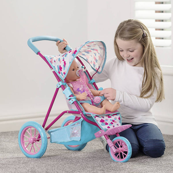 Трехколесная коляска с козырьком для кукол Baby Born  