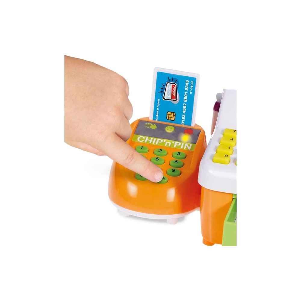 Игровой набор Chip 'n' Pin Till - Кассовый аппарат с покупками, свет, звук  