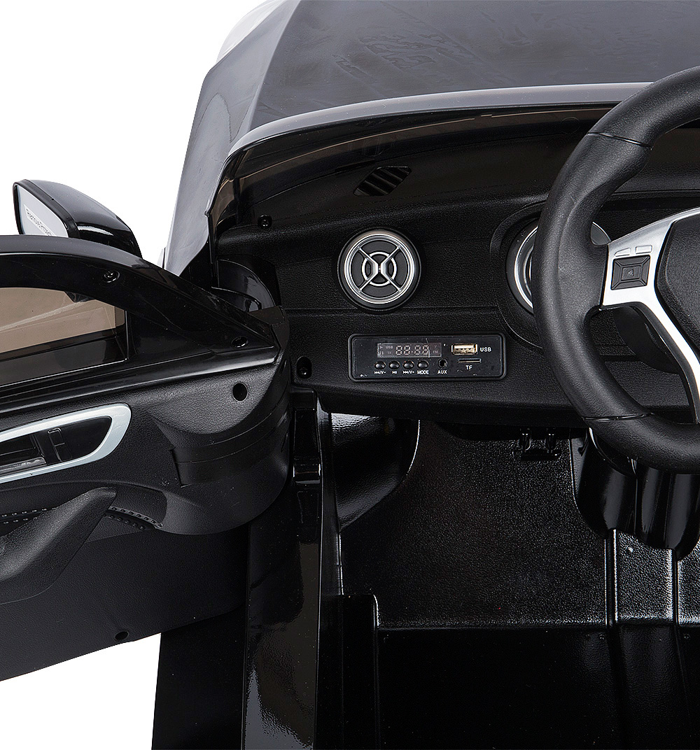 Электромобиль Mercedes-Benz A45, черный, свет и звук  