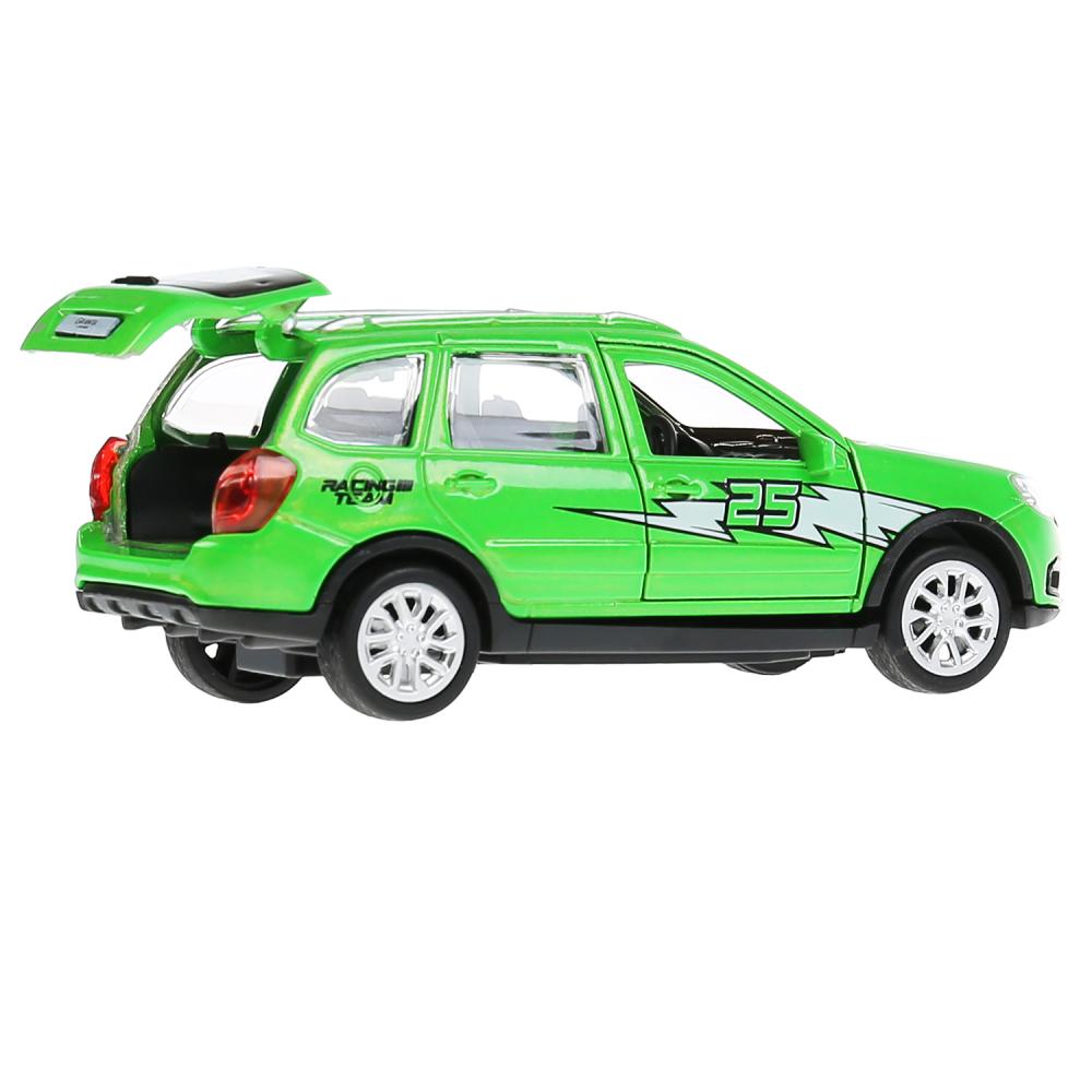 Машина Lada Granta Cross 2019 - Спорт, 12 см, инерционный механизм, цвет зеленый  