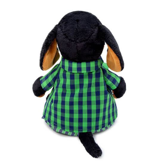 Мягкая игрушка - Собака Ваксон в рубашке и штанах, 25 см  
