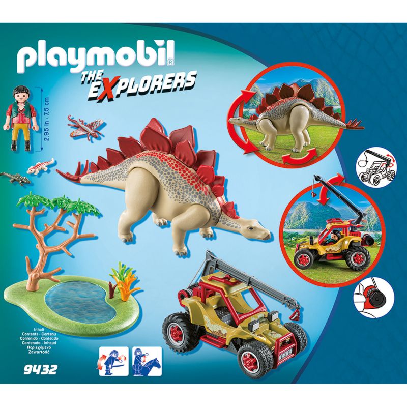 Игровой набор – Динозавры: Исследовательский транспорт со Стегозавром  