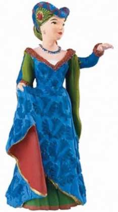 Фигурка Средневековая леди в синем  