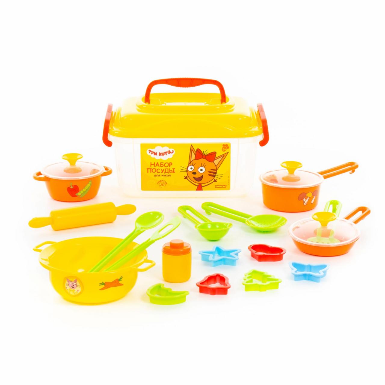 Набор детской посуды – Три Кота, 20 элементов  