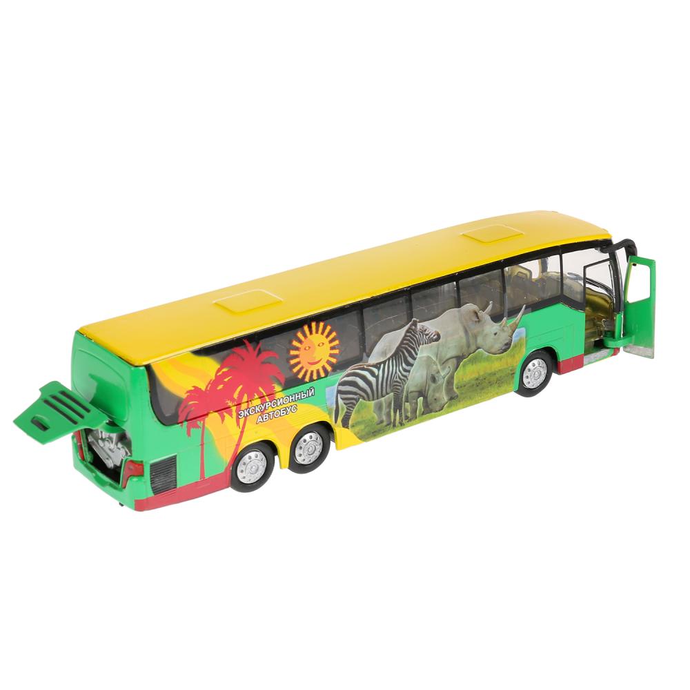  Автобус экскурсионный - Сафари-2, инерционный, свет, звук  