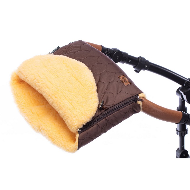 Муфта меховая для коляски Nuovita Polare Pesco Cioccolata/Шоколад  