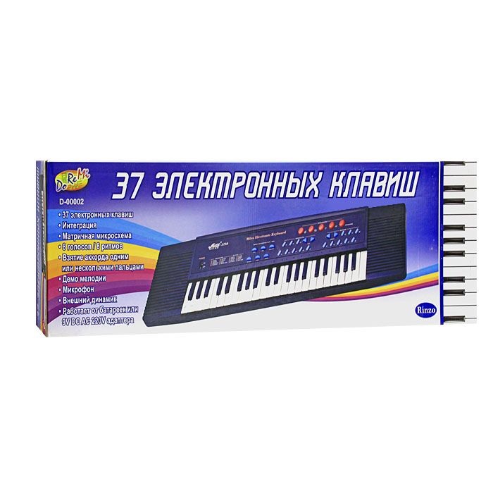 Детский синтезатор из серии DoReMi, 37 электронных клавиши  