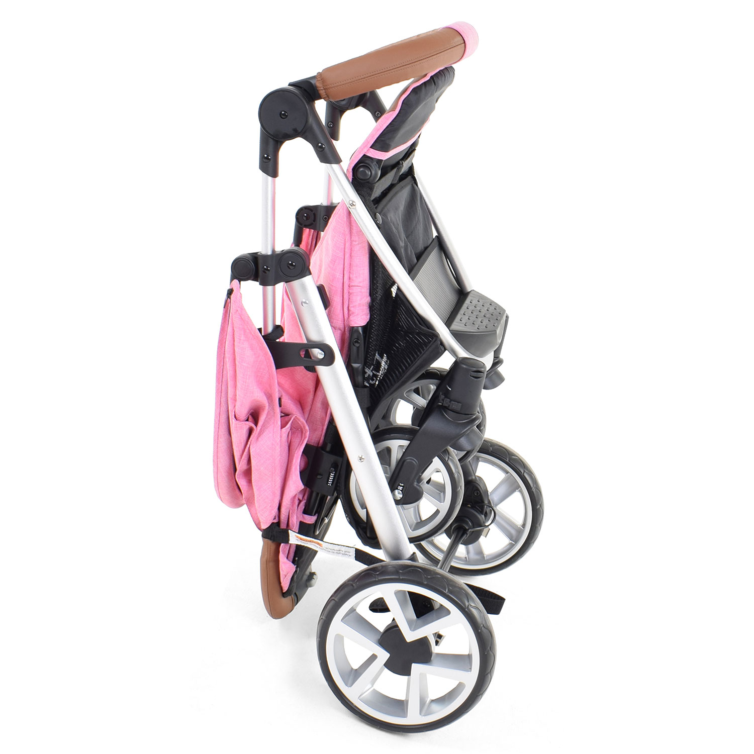 Прогулочная коляска Nuovita Corso, цвет розовый, шасси серебристое  