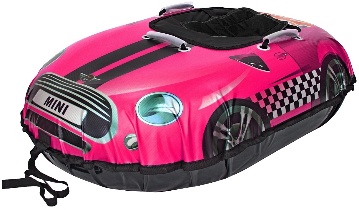Санки надувные Тюбинг Snow auto Mini Cooper, цвет розовый  