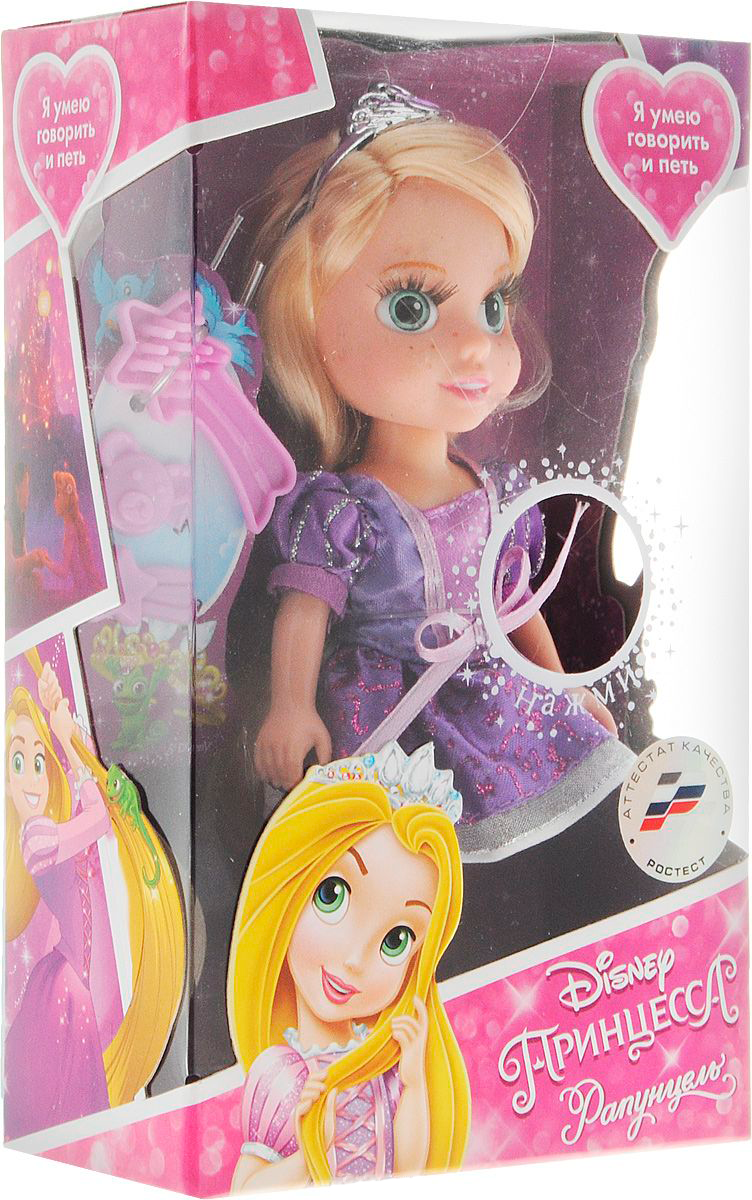 Кукла Disney Princess – Рапунцель со звуком, 15 см  