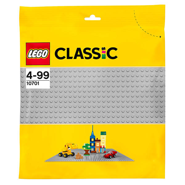 Конструктор Lego Classic - Строительная пластина серого цвета  