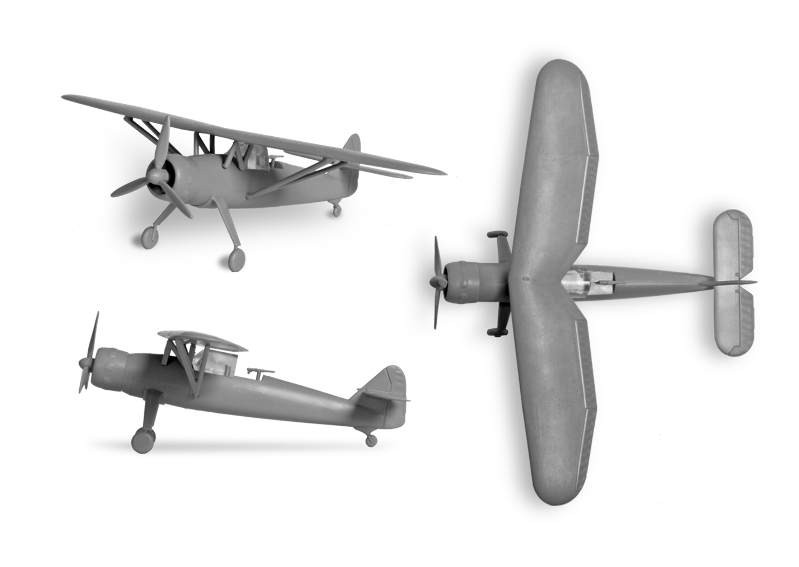 Сборная модель - Немецкий самолёт разведчик Henschel  
