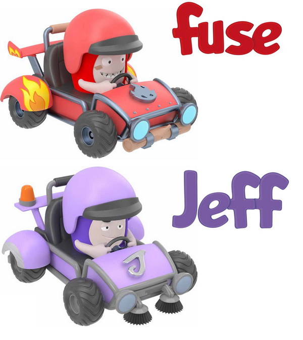 Миникартинги из серии Oddbods - Fuse&Jeff Миникартинги из серии Oddbods - Fuse&JeffЧуддики (Oddbods) <br>Миникартинги из серии Oddbods - Fuse&Jeff<br>