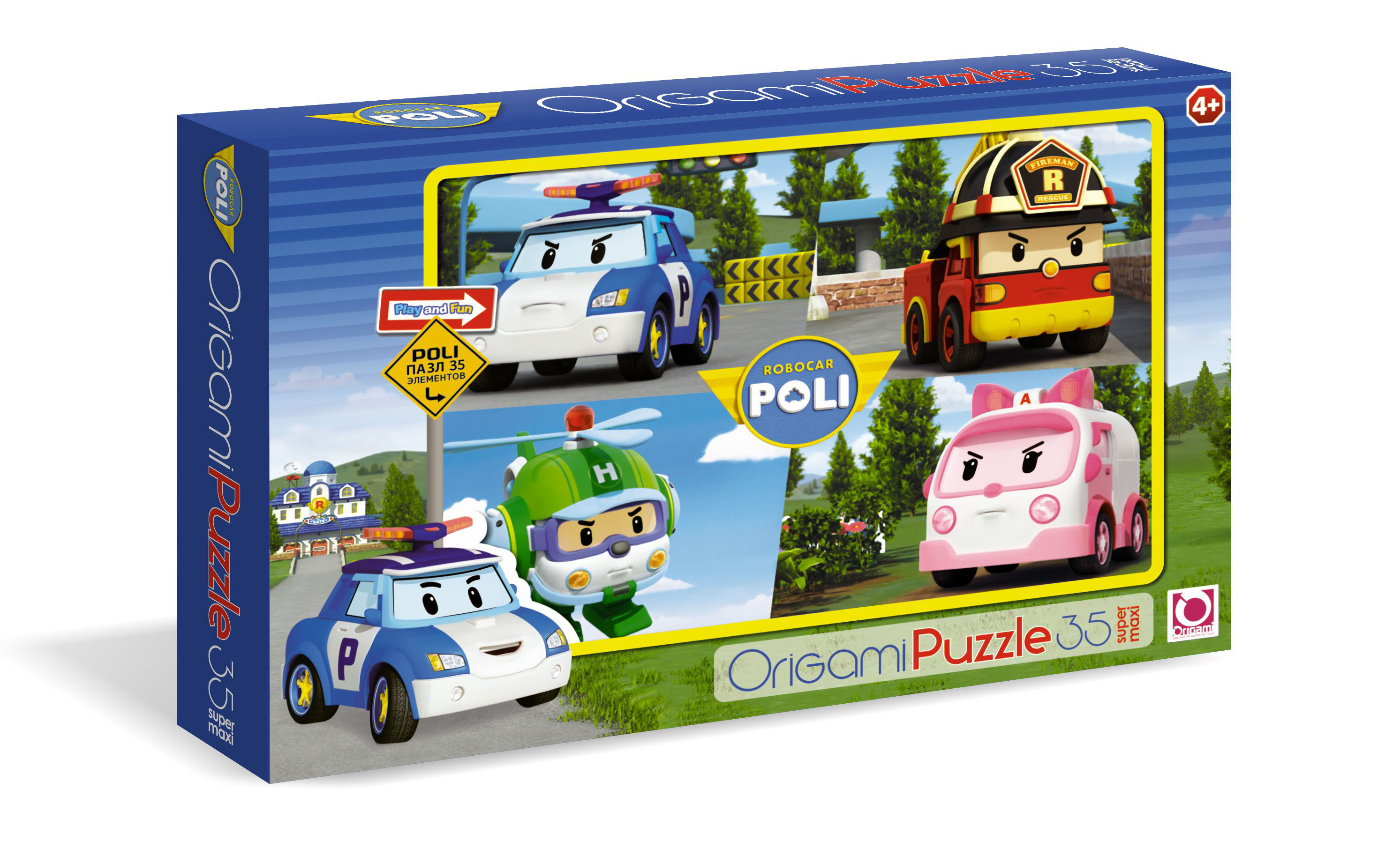 Макси Паззл Robocar Poli 35 элементов