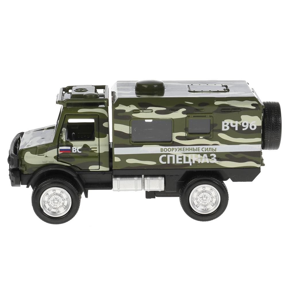 Машина Военный грузовик камуфляж 14 см свет-звук двери открываются металлическая инерционная  