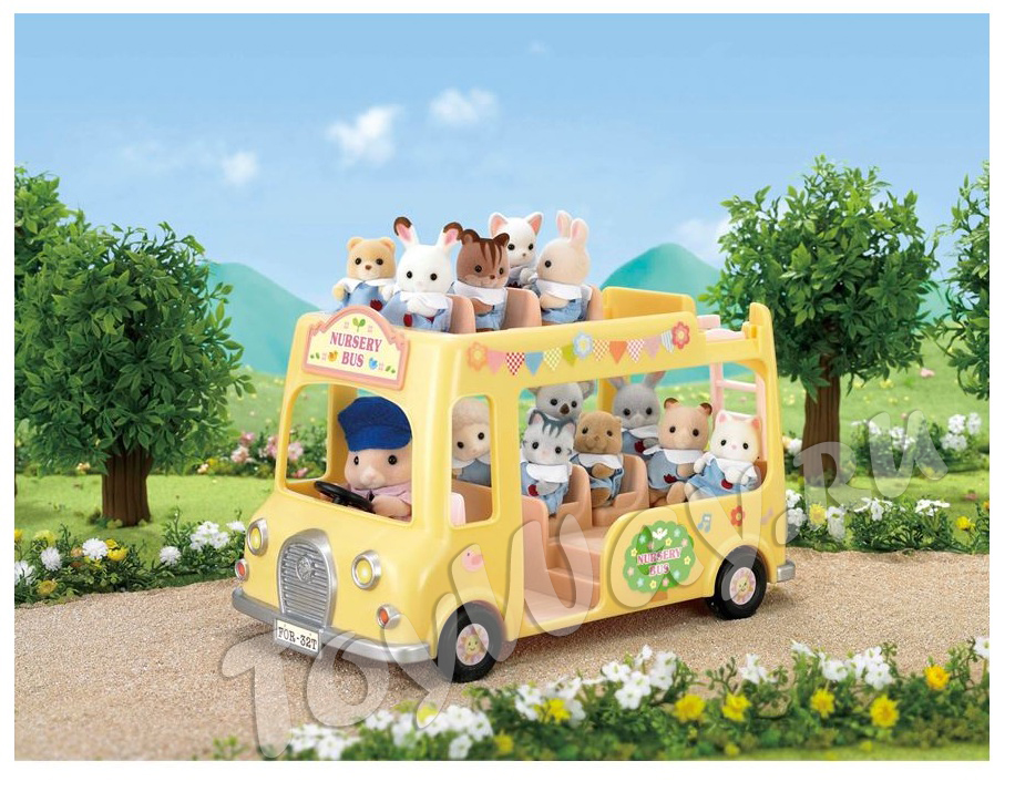 Sylvanian Families - Двухэтажный автобус для малышей  