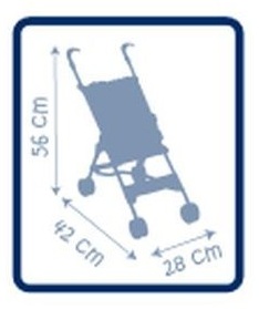 DeCuevas Коляска-трость с мешком для коляски, 56 см  