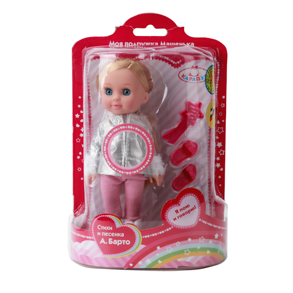 Интерактивная кукла Машенька в зимней одежде, 15 см  