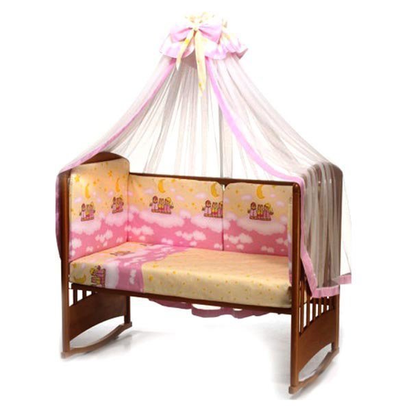Комплект постельного белья - Аманда, розовый, 4 предмета  