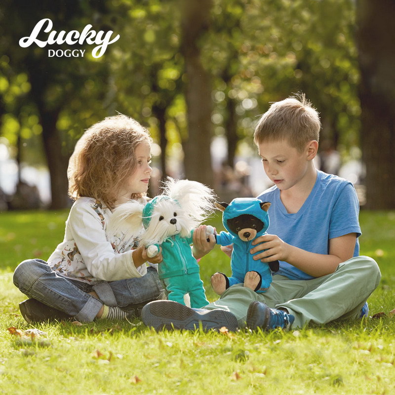 Мягкая игрушка – Собачка Lucky Mimi: Фитнес, Lucky Doggy  