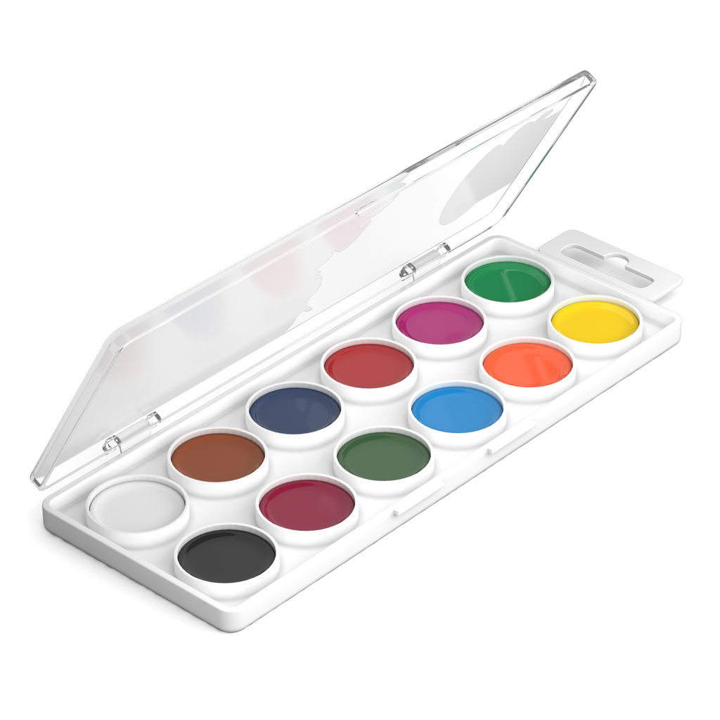 Краски акварельные ArtBerry, 12 цветов с УФ защитой яркости  