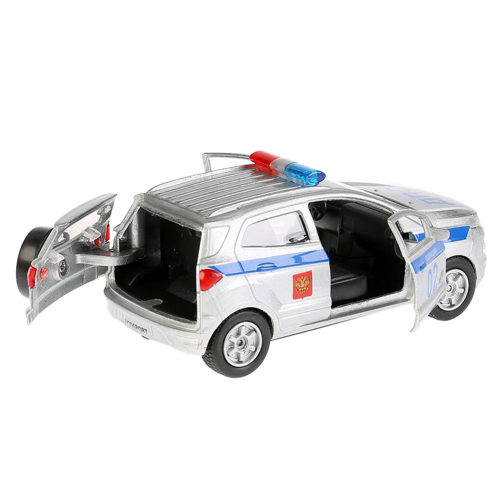 Машина инерционная металлическая - Ford Ecosport – Полиция, 12 см, открываются двери  