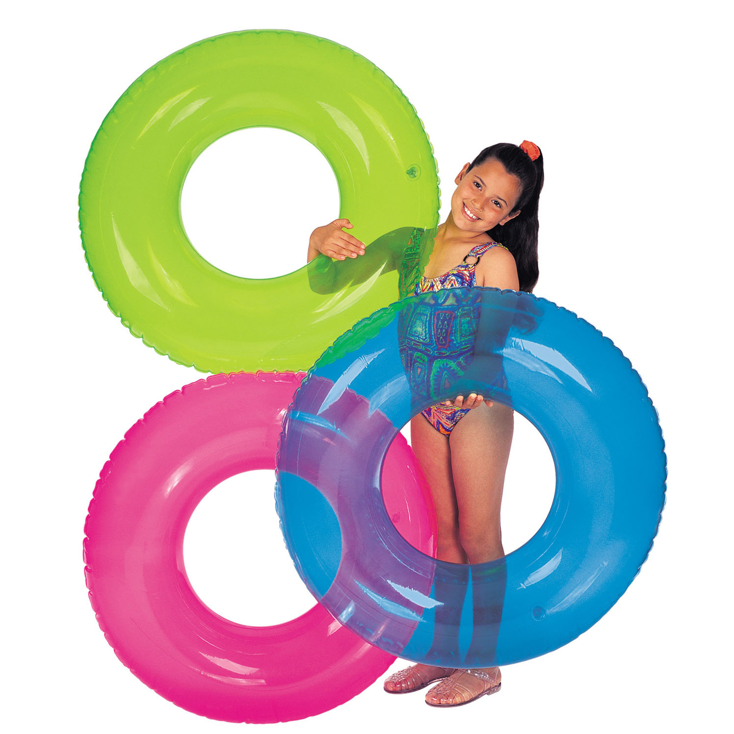 Круг надувной Transparent Tubes Круг надувной Transparent TubesНадувные животные, круги и матрацы<br>Круг надувной Transparent Tubes<br>