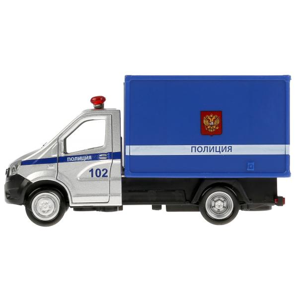 Инерционная металлическая машина ГАЗель - Next Фургон Полиция, 14 см  