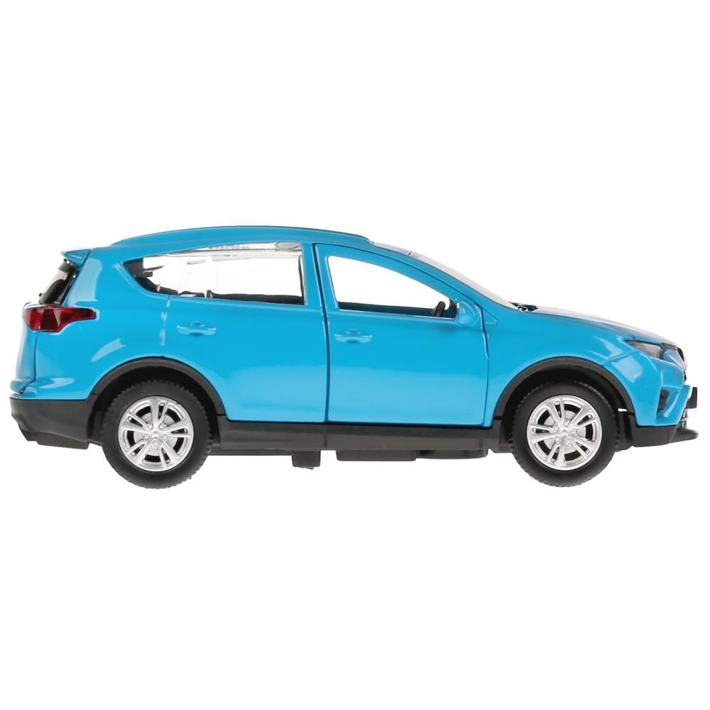 Машина металлическая Toyota Rav4, 12 см, открываются двери, инерционная, синяя  